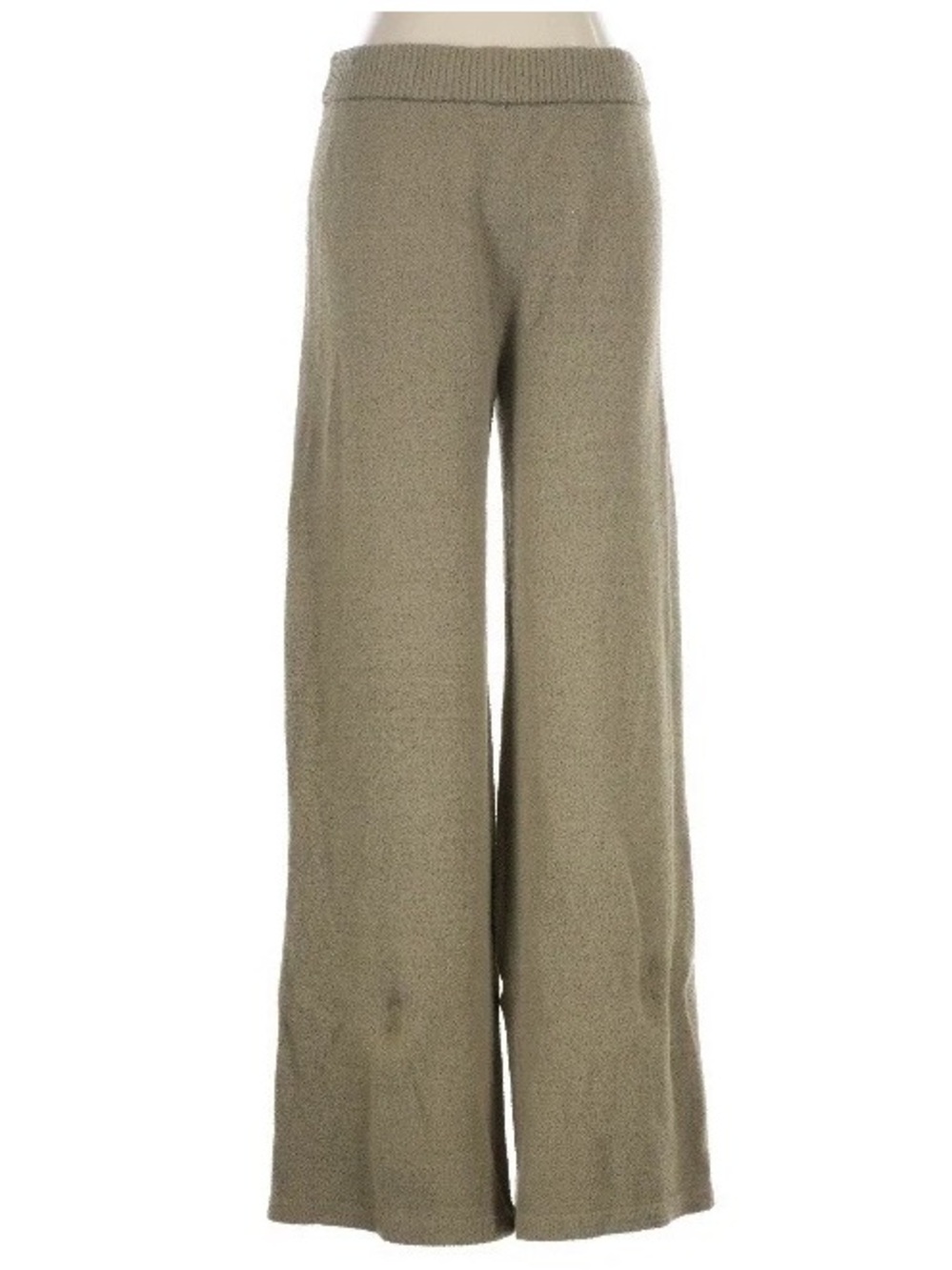 The Drop Wide Leg M. Sweater Pants Earthy Green Pull On Stretch Knit Loungewear